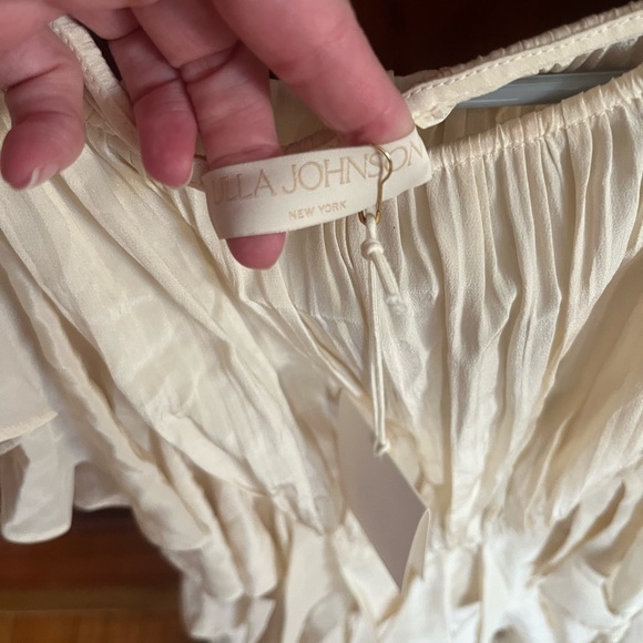 Ulla Johnson Cream Gathered Dress - Picture 3 of 4